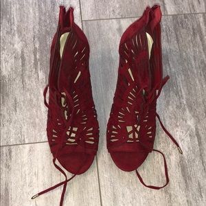 Maroon heels